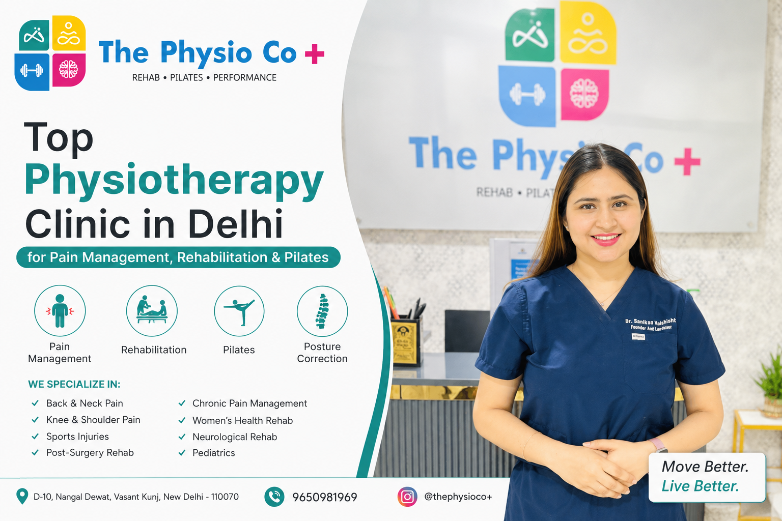 Top Physiotherapy Clinic in Delhi for Pain Management, Rehabilitation & Pilates