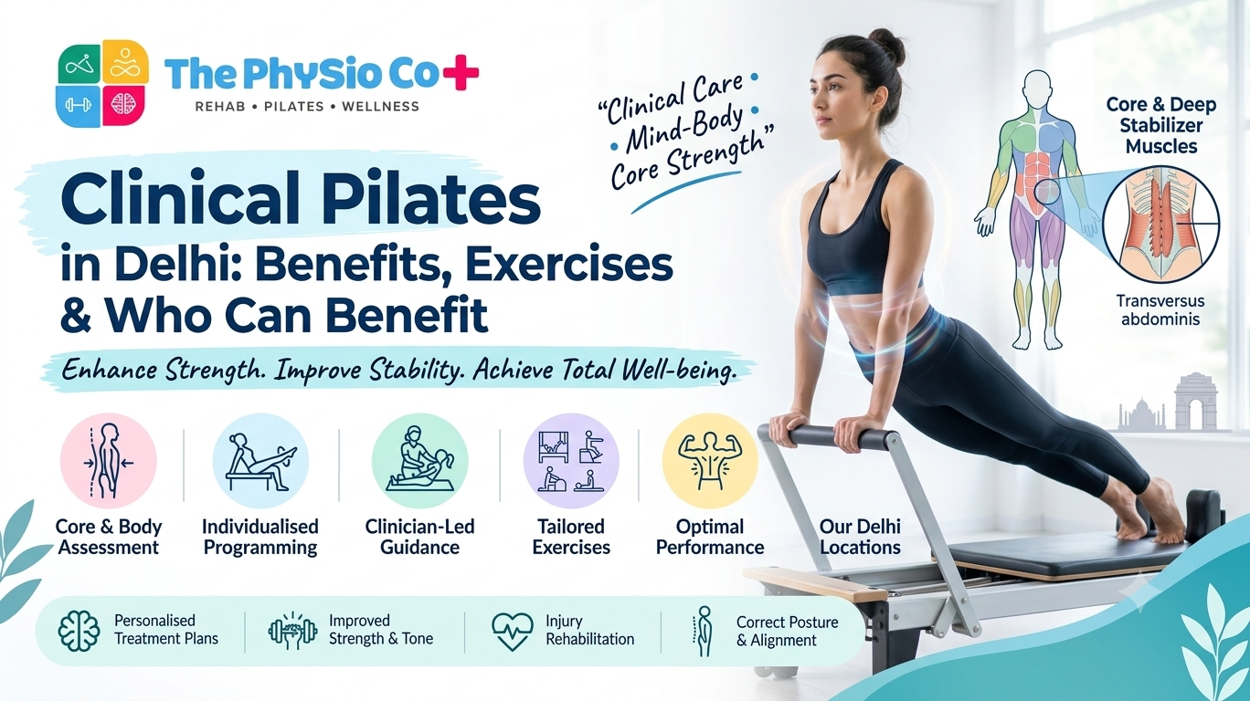 Clinical Pilates in Delhi: Benefits, Exercises & Who Can Benefit