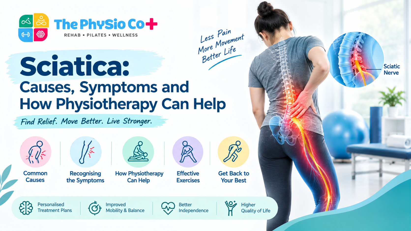 Sciatica: Causes, Symptoms and How Physiotherapy Can Help