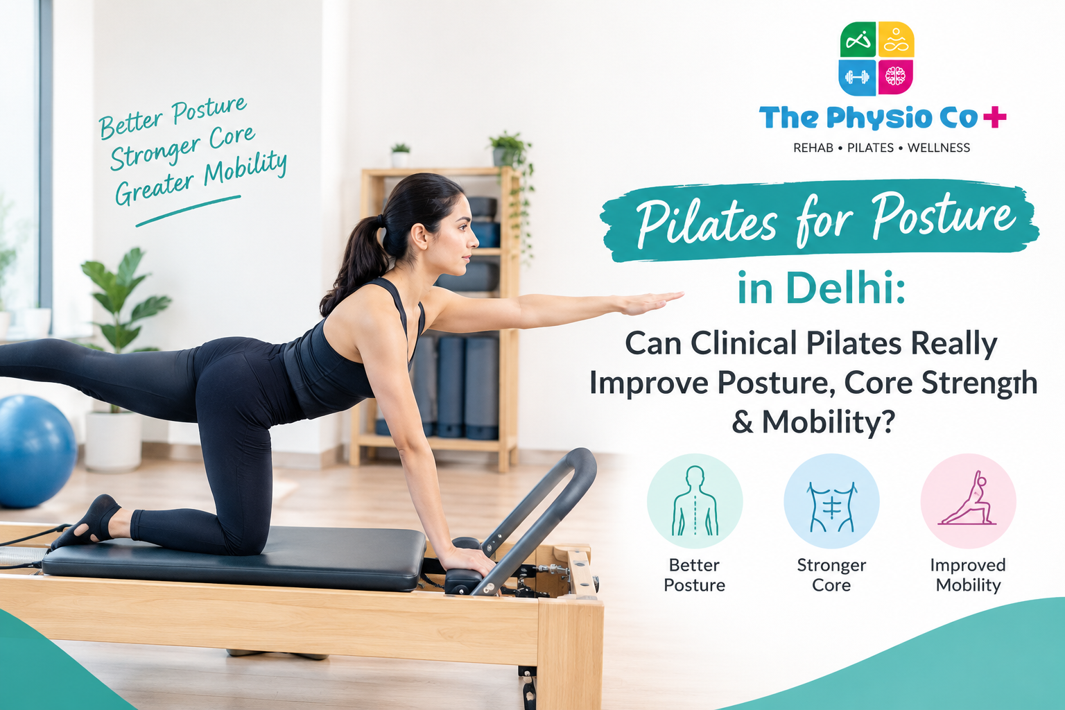 Pilates for Posture in Delhi: Can Clinical Pilates Really Improve Posture, Core Strength & Mobility?